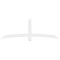 Ekena Millwork Bellingham Architectural Grade PVC Gable Bracket, 84"W x 28"H x 4"D x 4"F, 8/12 Pitch GBP084X28X0404BEL00 - alternate 4